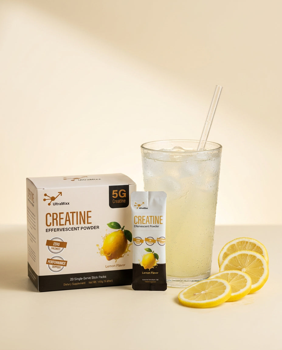 UltraMixx Lemon fizzing creatine drink